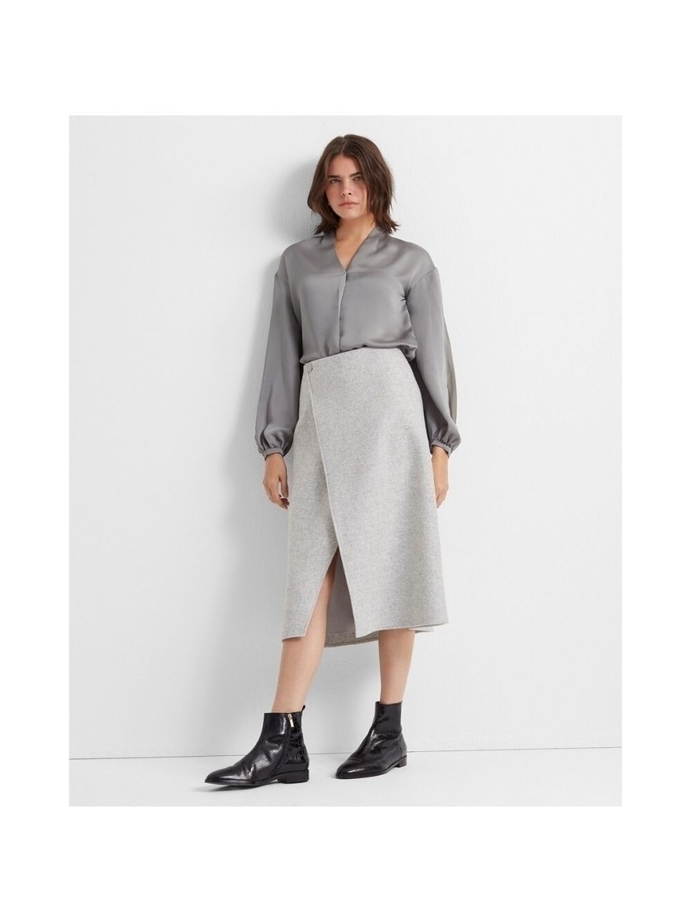 Club Monaco A-Line Cut Away Skirt Jupe